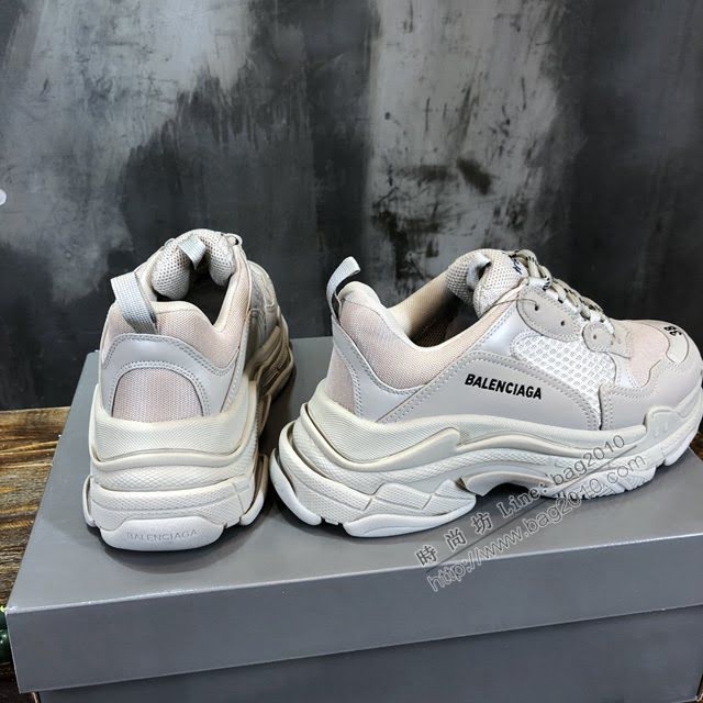 Balenciaga經典款男女鞋 巴黎世家頂級版本Triple S透氣3M反光姥爹復古運動鞋 Balenciaga情侶款老爹鞋  hdbl1179